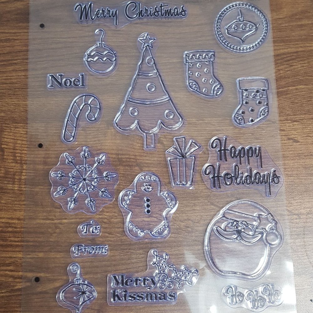 15 Clear Holiday/Winter Stamps